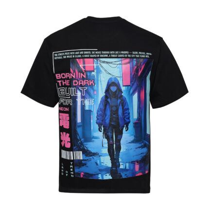 Neon Shadow – Oversized Drop Shoulder Tee (Unisex)